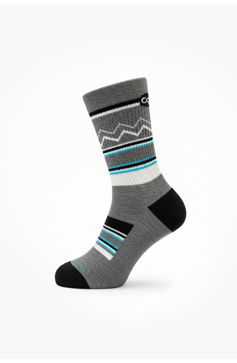 COZY ZERO PerformaWool Midcrew All-season Hike Socks, Alternate, color, Rock Gray