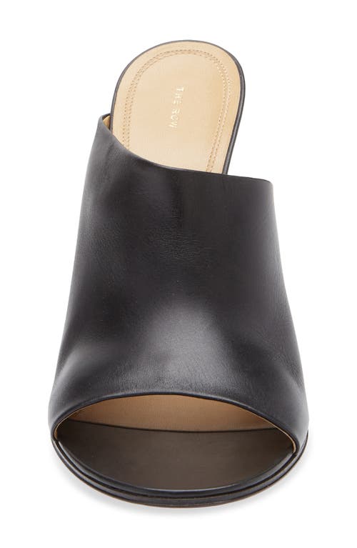 The Row Signum 90 Leather Mules In Black