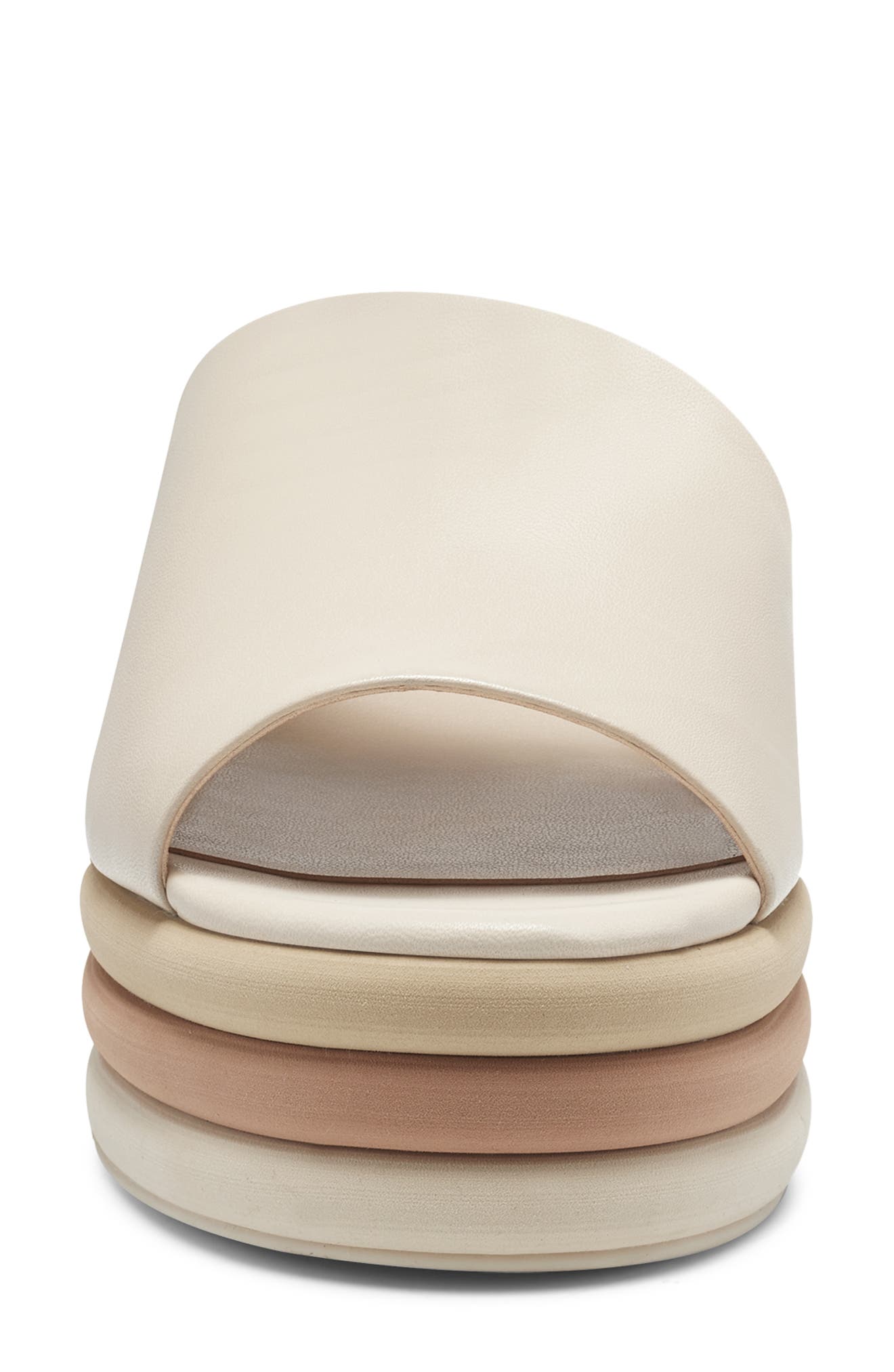 Pendrea Platform Wedge Sandal, Alternate, color, BONE
