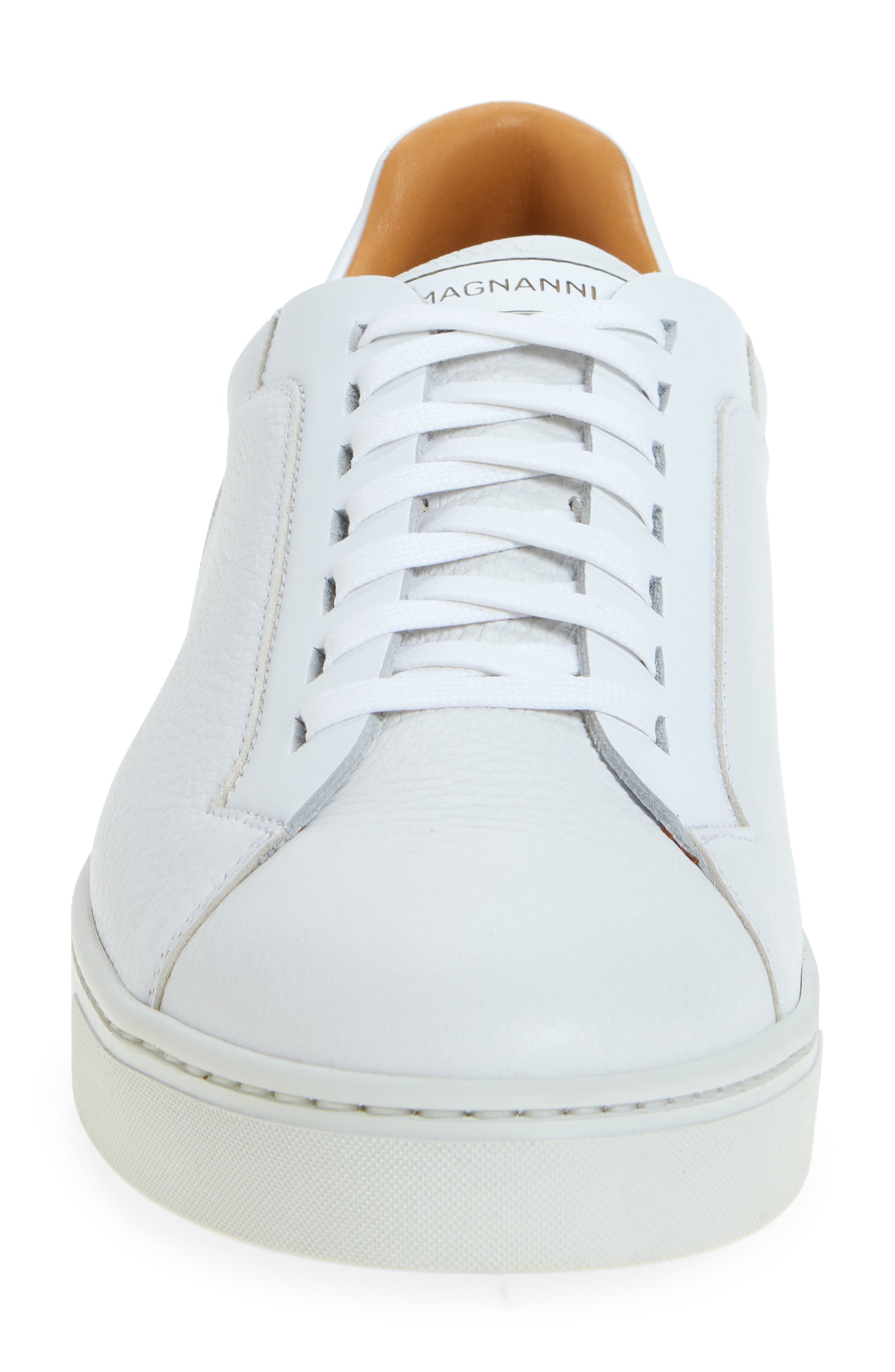 Magnanni Amadeo White Low Top Sneaker, Alternate, color, White