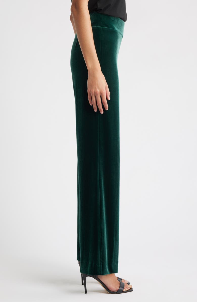 Anne Klein Pull-On Wide Leg Pants, Alternate, color, Pine Forest