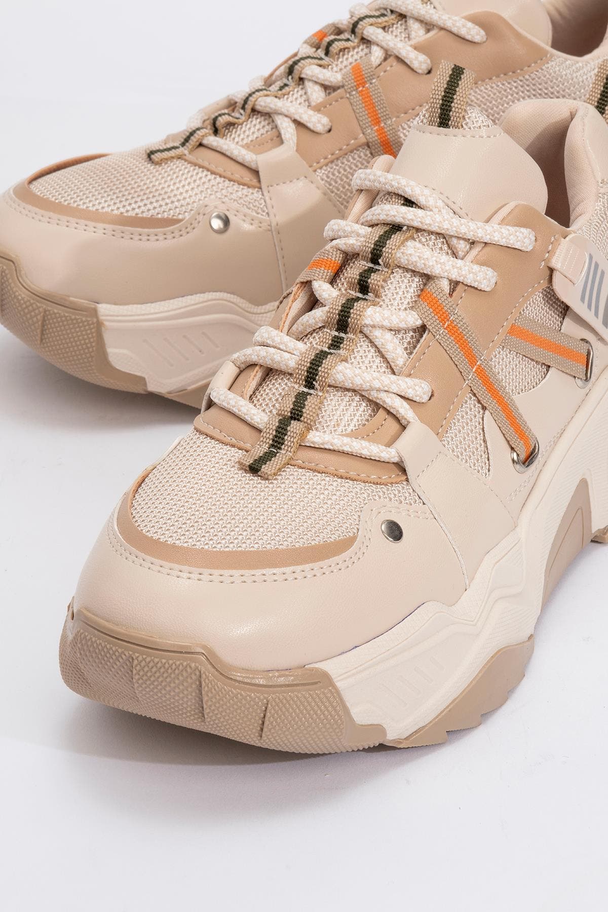 Prologue Shoes Maggie Sport Sneakers, Alternate, color, Beige Faux Leather