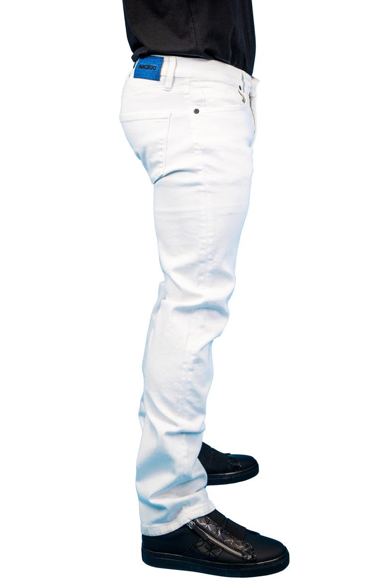Athletic Fit Stretch Jeans, Alternate, color, WHITE