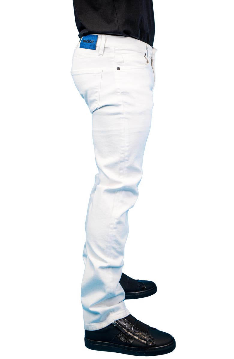 Maceoo Athletic Fit Stretch Jeans, Alternate, color, White