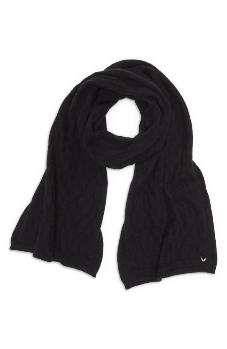 Valentino Garavani Monogram Wool & Cashmere Scarf, Alternate, color, 