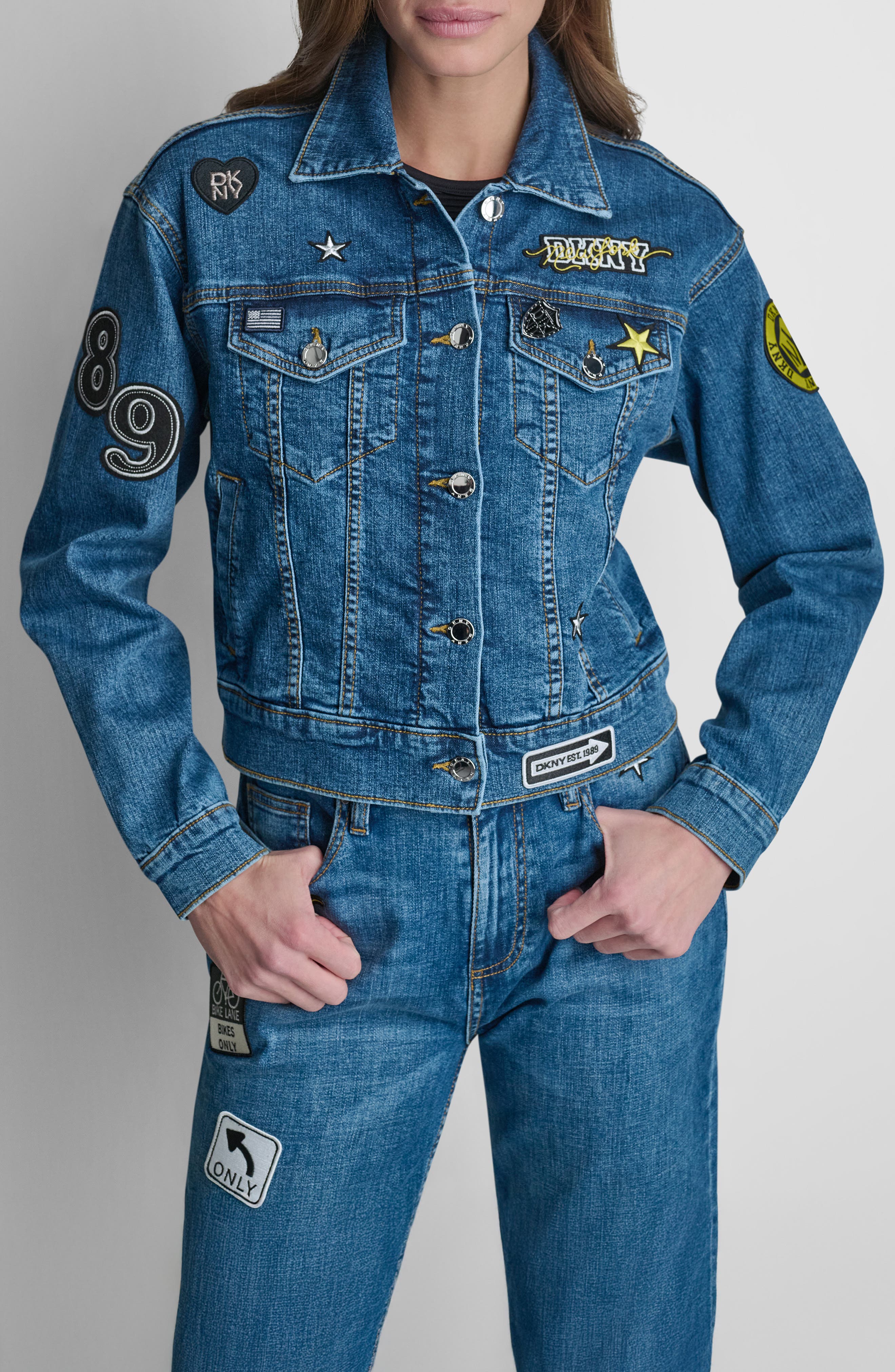 1989 Pins & Patches Denim Trucker Jacket