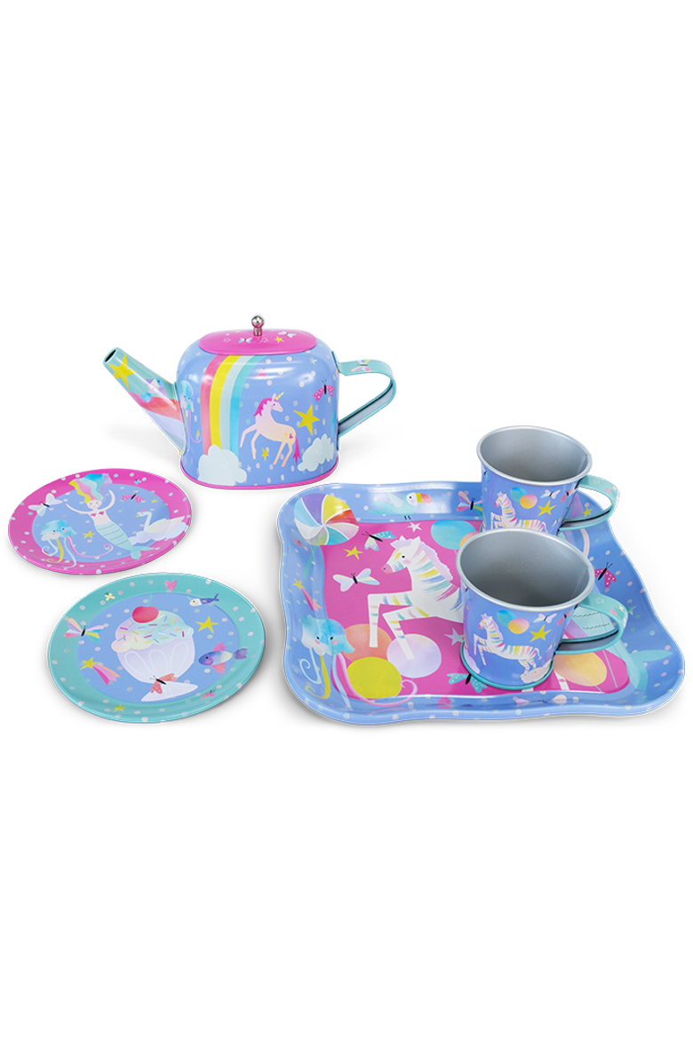 7pc Tea Set  in Attache, Alternate, color, Fantasy