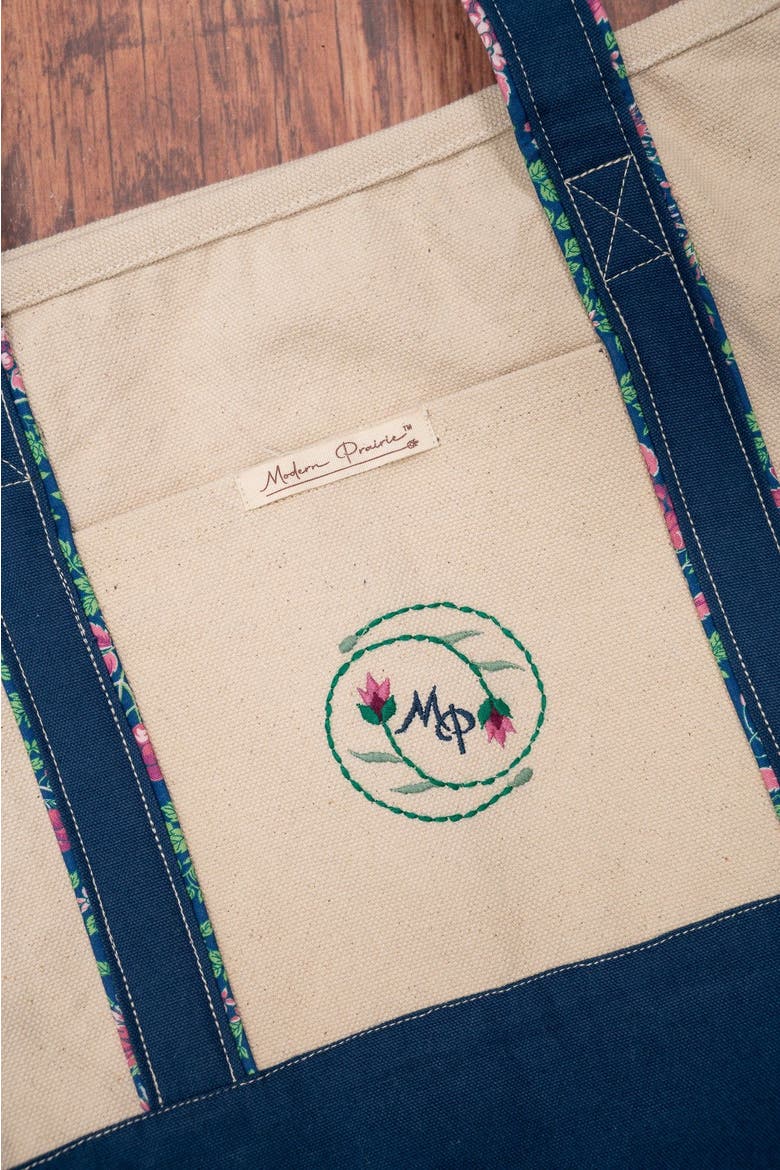 Prairie Essentials Tote Bag in Navy, Alternate, color, Navy