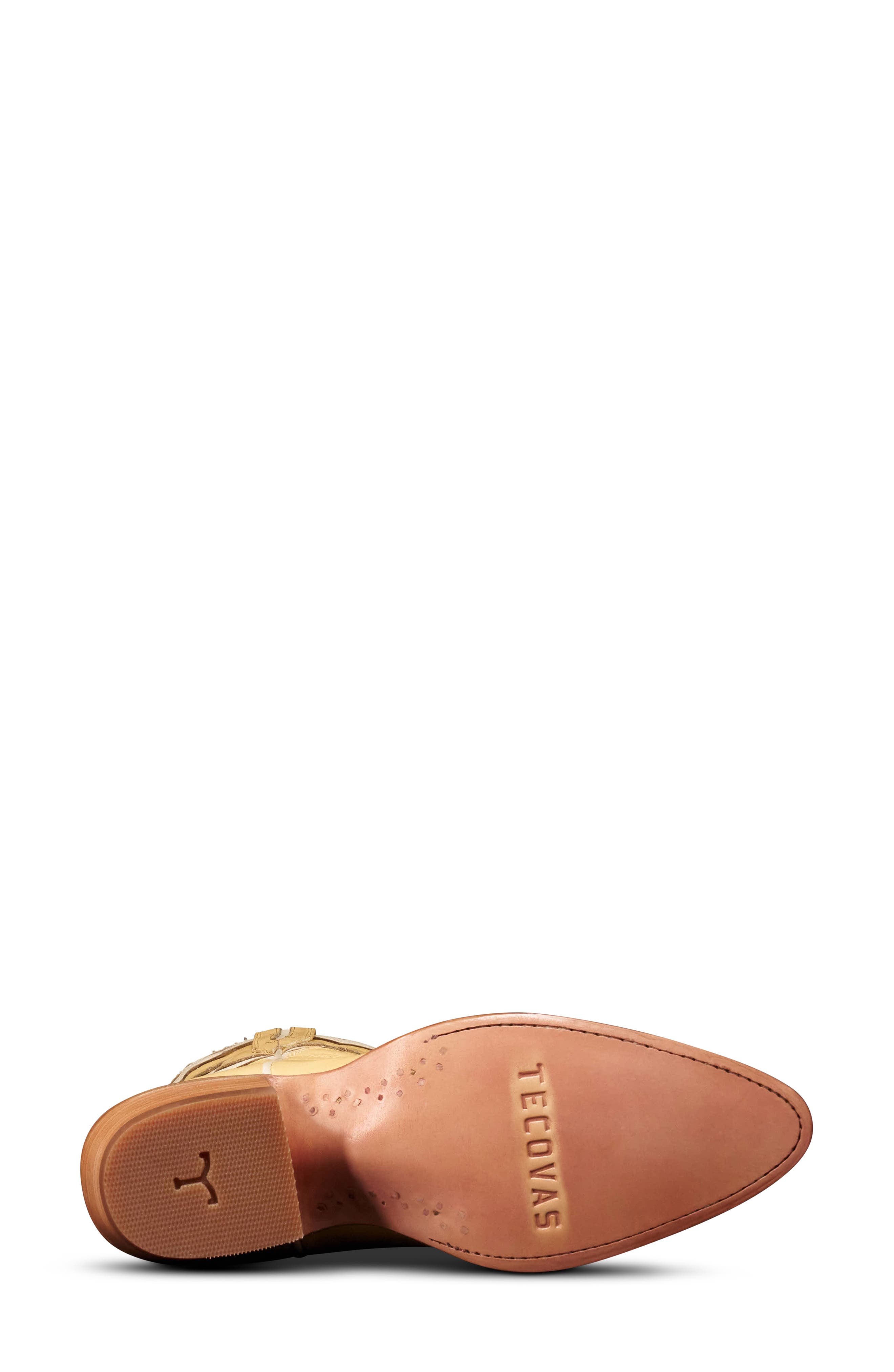 The Jolene Western Boot, Alternate, color, PALE YELLOW