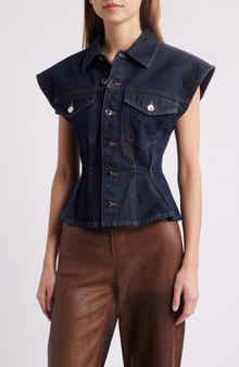 FRAME The Nipped Denim Vest