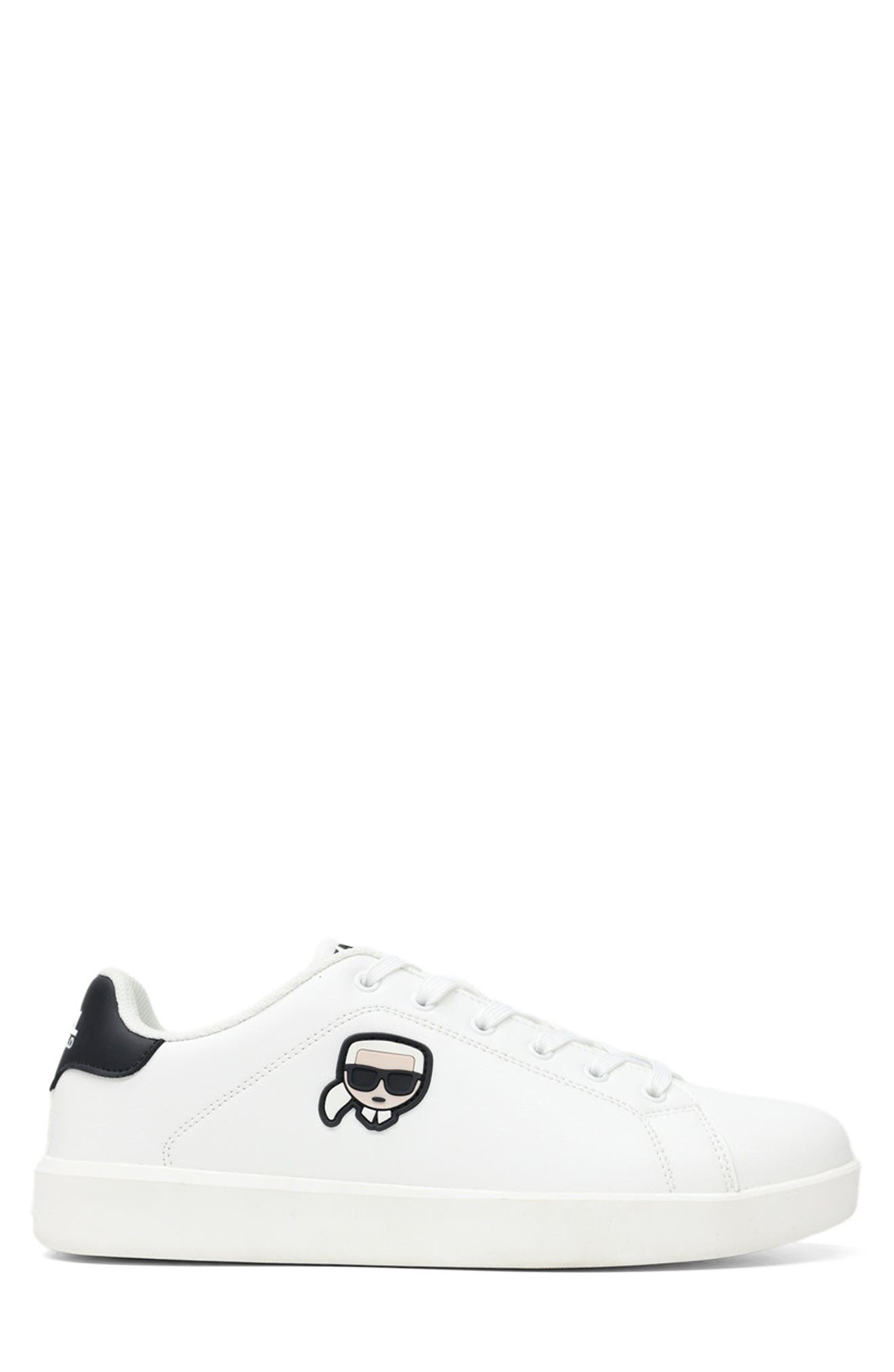 Claude Lace Up Faux Leather Sneaker
