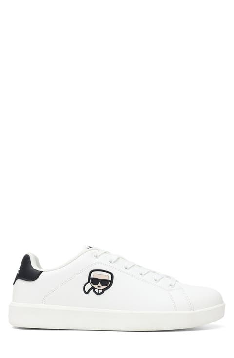 Claude Lace Up Faux Leather Sneaker