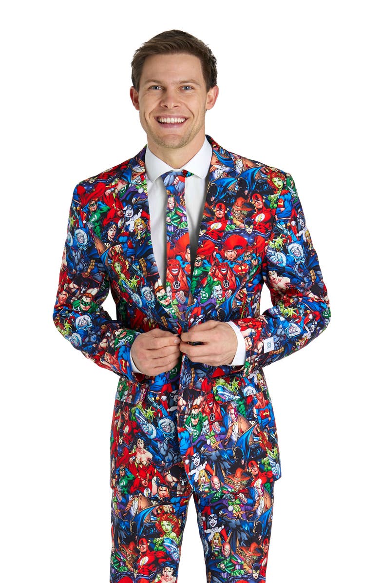 OppoSuits DC Heroes 3-Piece Tuxedo Set, Alternate, color, Miscellaneous