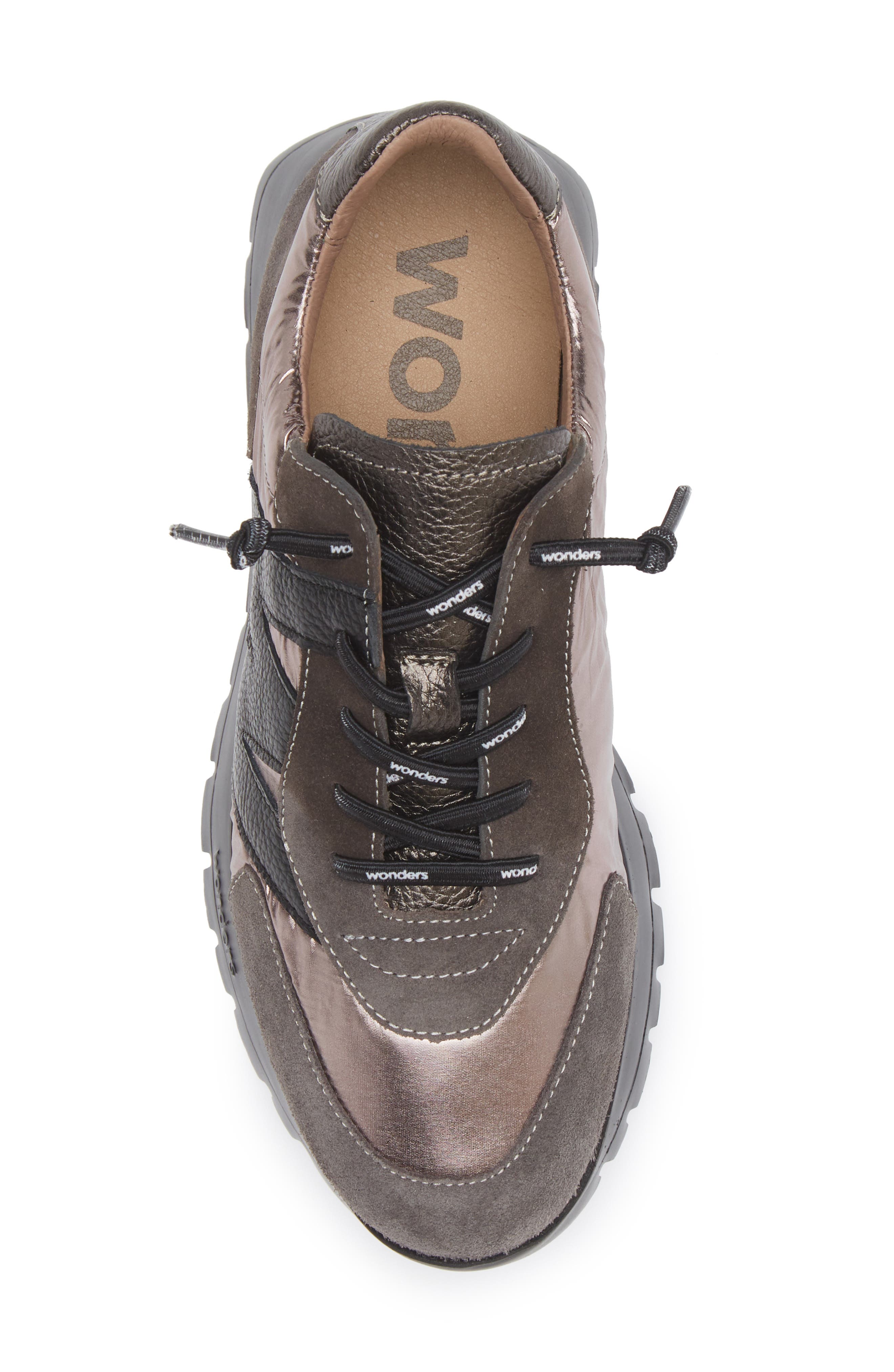 Wonders Oslo Sneaker, Alternate, color, Grey Black Lead Combo