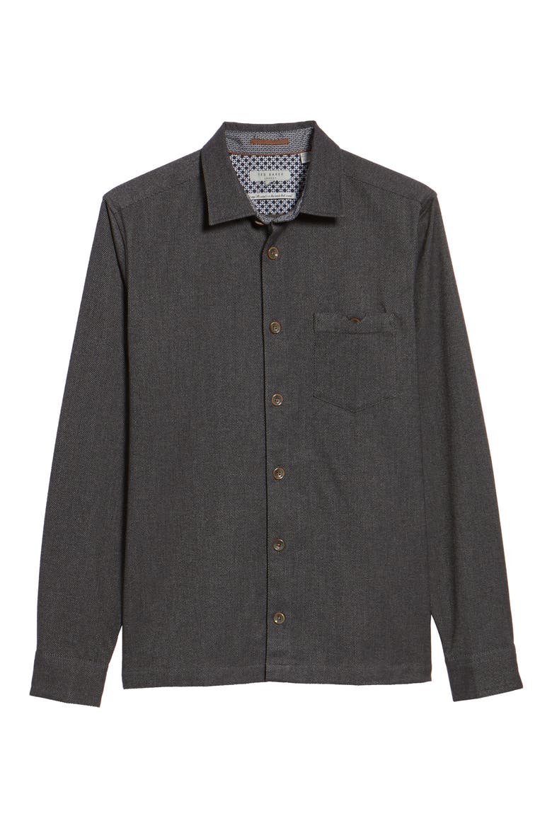 Digon Dobby Shirt, Alternate, color, GREY