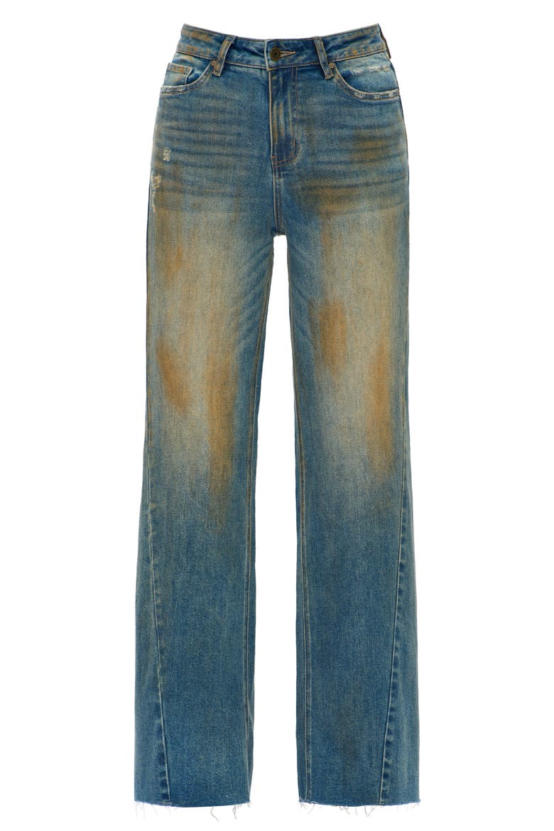 Wide Leg Jeans, Alternate, color, DIRTY BLUE