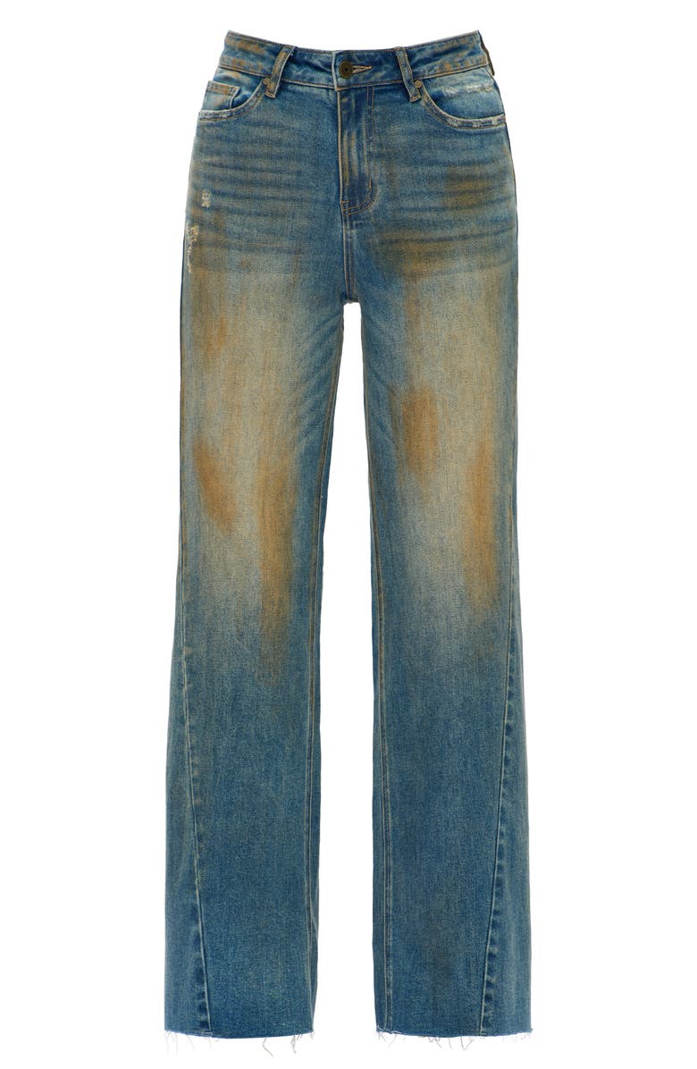 Bayeas Wide Leg Jeans, Alternate, color, Dirty Blue