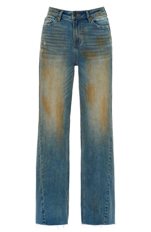 Bayeas Wide Leg Jeans In Blue