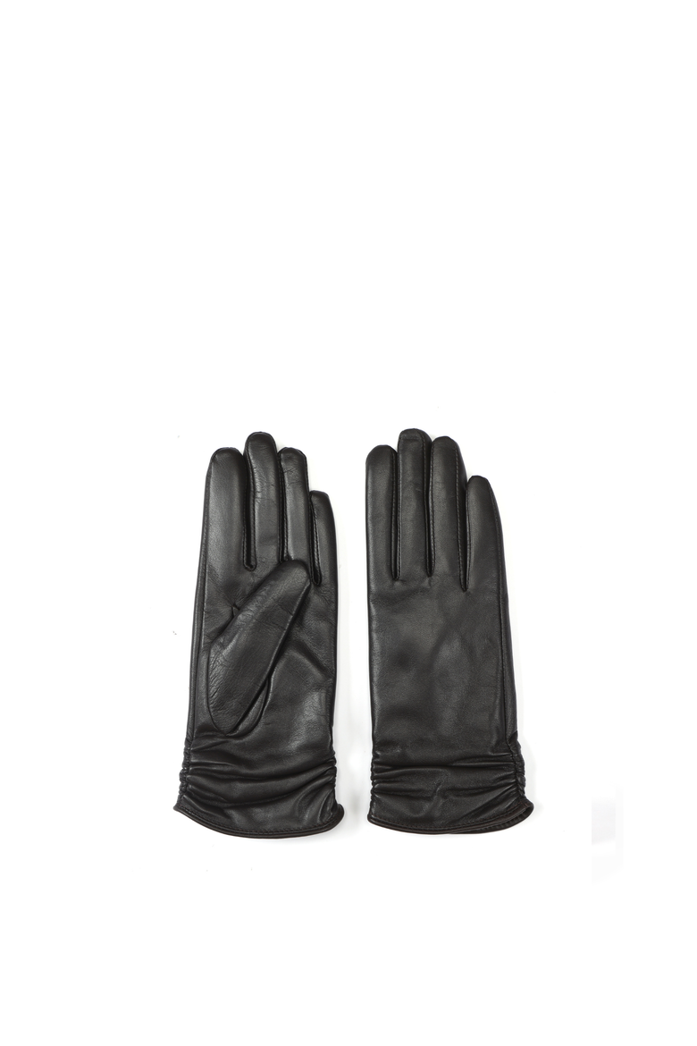 Elina Leather Gloves, Main, color, Black