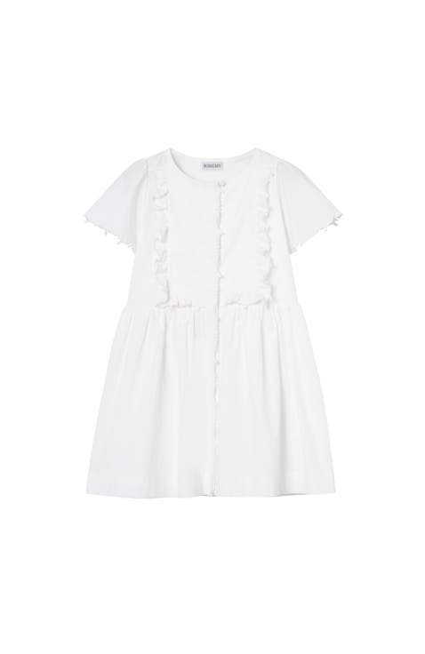 Logo Stretch Cotton Dress