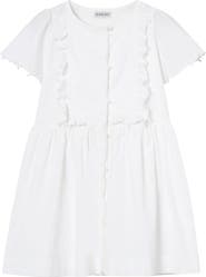 Burberry Logo Stretch Cotton Dress