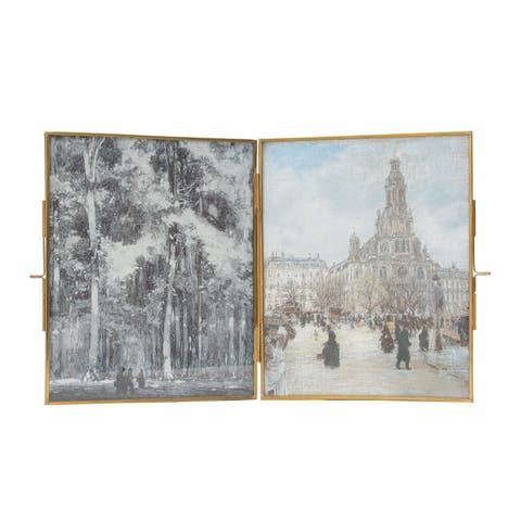 8x10 Henrie Brass Folding Photo Picture Frame