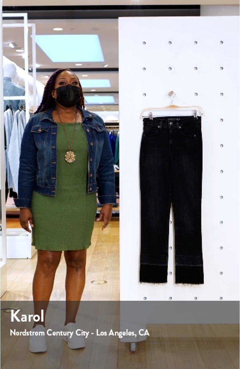 Ryleigh Deep Release Hem Slim Straight Leg Jeans, sales video thumbnail