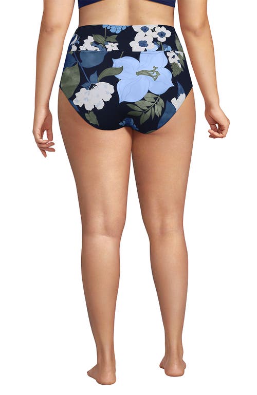 LANDS' END LANDS' END CHLORINE RESISTANT PINCHLESS HIGH WAISTED BIKINI BOTTOMS