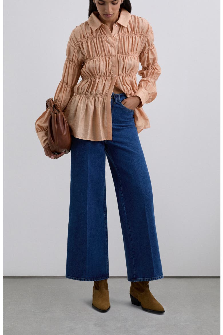 Culotte Denim, Alternate, color, Indigo
