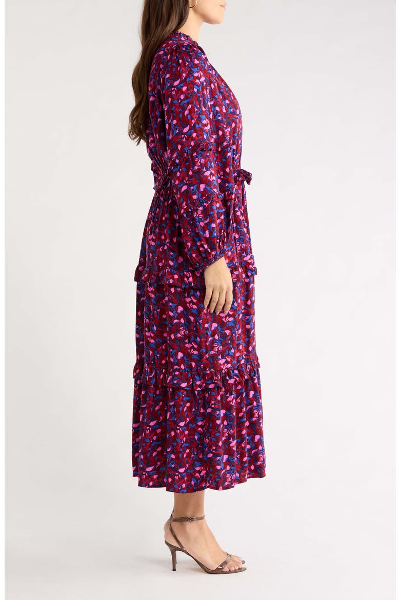 Iveny Tiered Maxi Dress, Alternate, color, BURGUNDY-PINK