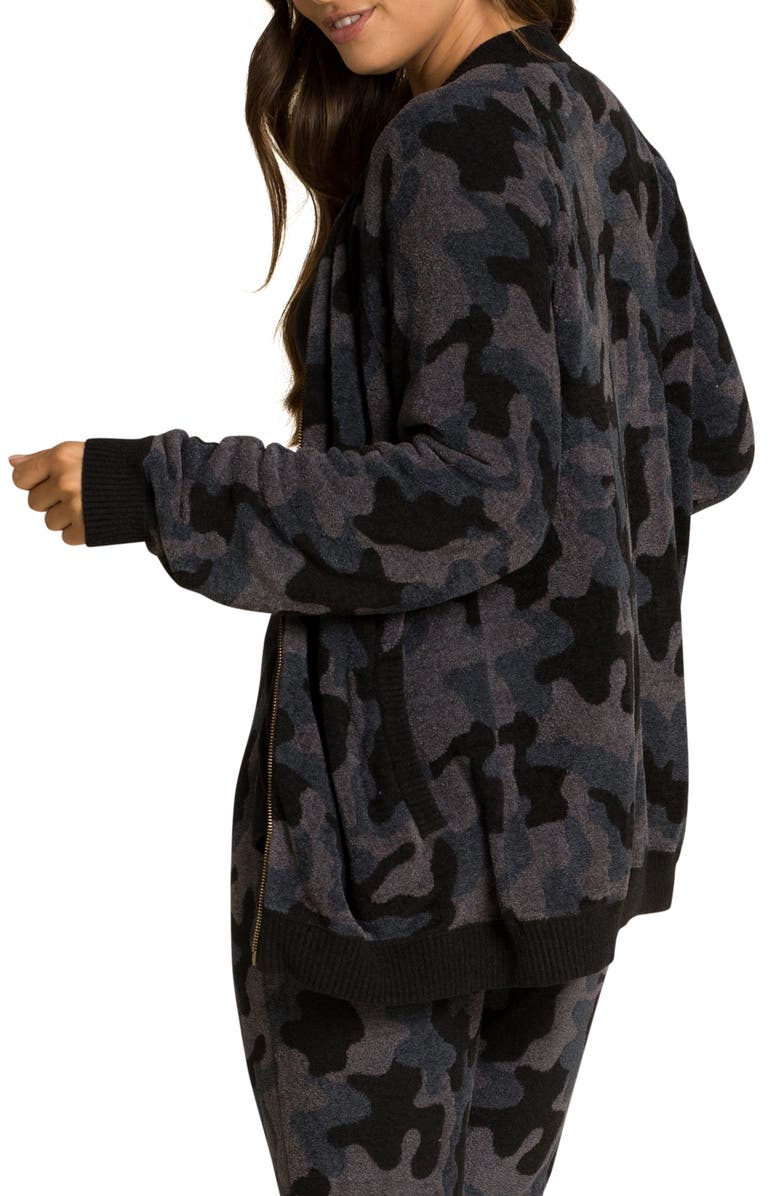 Barefoot Dreams<sup>®</sup> CozyChic Ultra Lite<sup>™</sup> Camo Full Zip Cardigan, Alternate, color, 