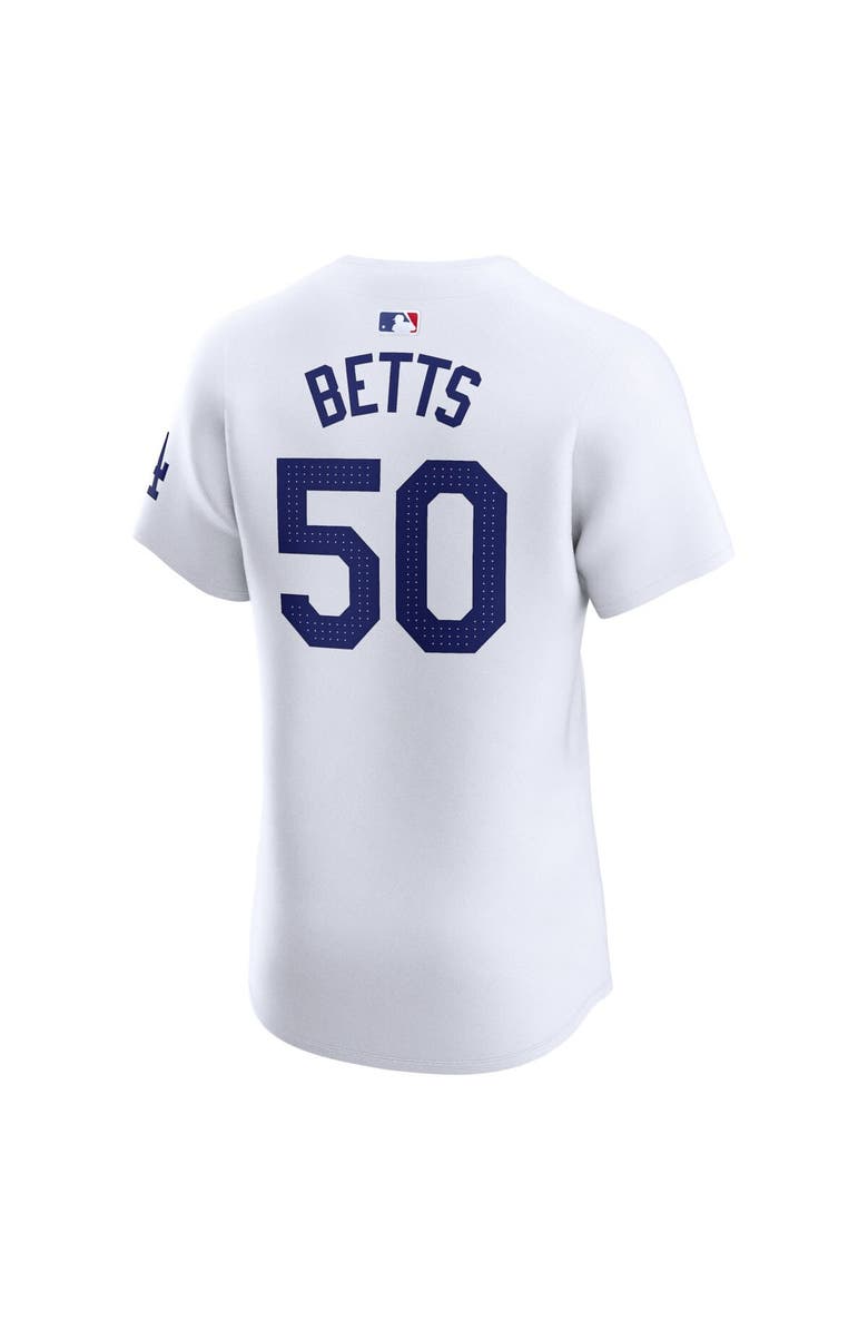 Nike Men's Nike Mookie Betts White Los Angeles Dodgers Home Elite Jersey, Alternate, color, White