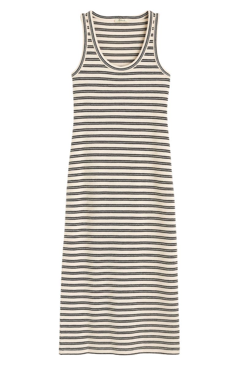 Madewell Scoop Neck Tank Maxi Dress, Alternate, color, Textured Stripe Jqd