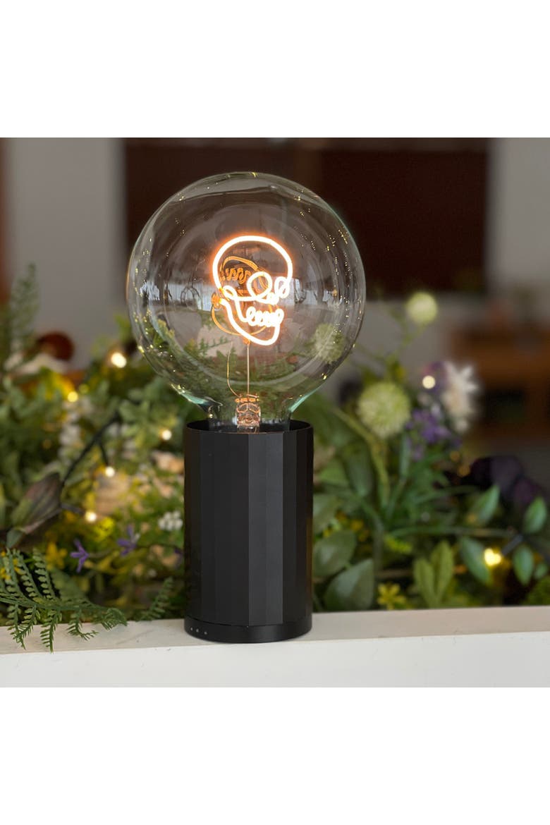 Skull Portable Table Lamp, Alternate, color, Olive