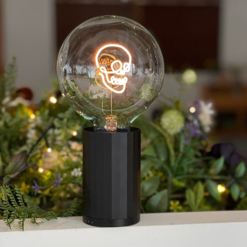 Mitb Skull Portable Table Lamp In Green