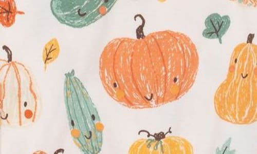 Angel Dear Crayon Pumpkins Romper In Green
