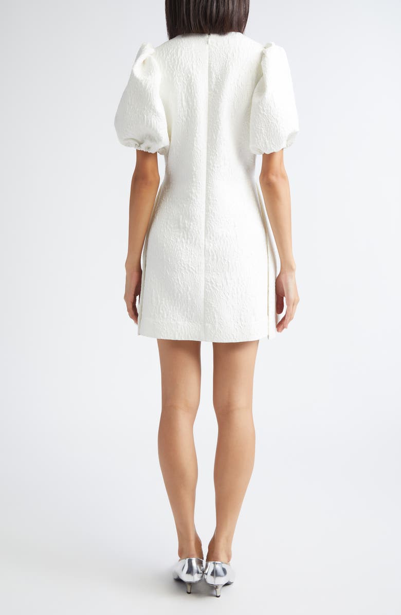 Stine Goya Textured Fit & Flare Minidress, Alternate, color, Artist Flower Relief