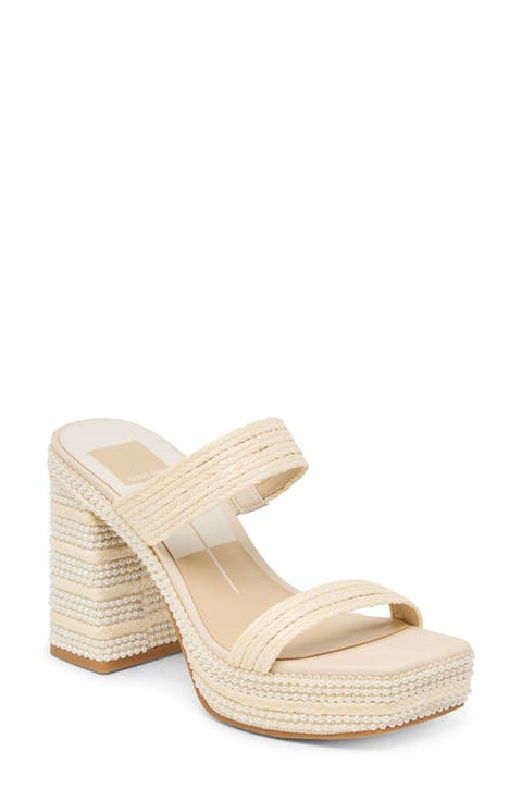 Alani Faux Pearl Platform Sandal (Women)