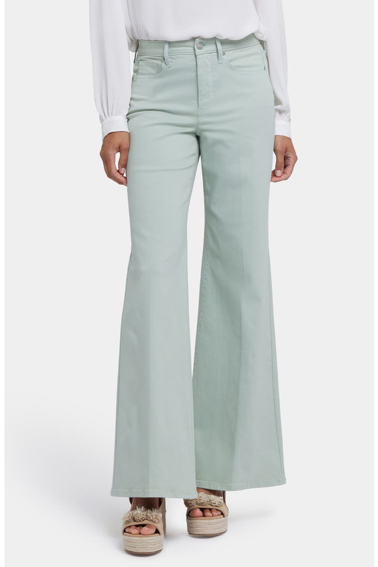 Mia Palazzo High Waist Flare Jeans, Main, color, TOMATILLO