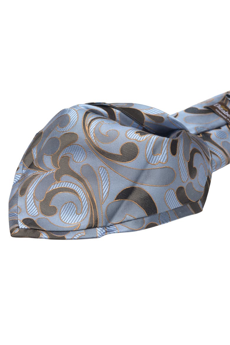 Corado - Silk Jacquard Tie for Men, Alternate, color, Blue