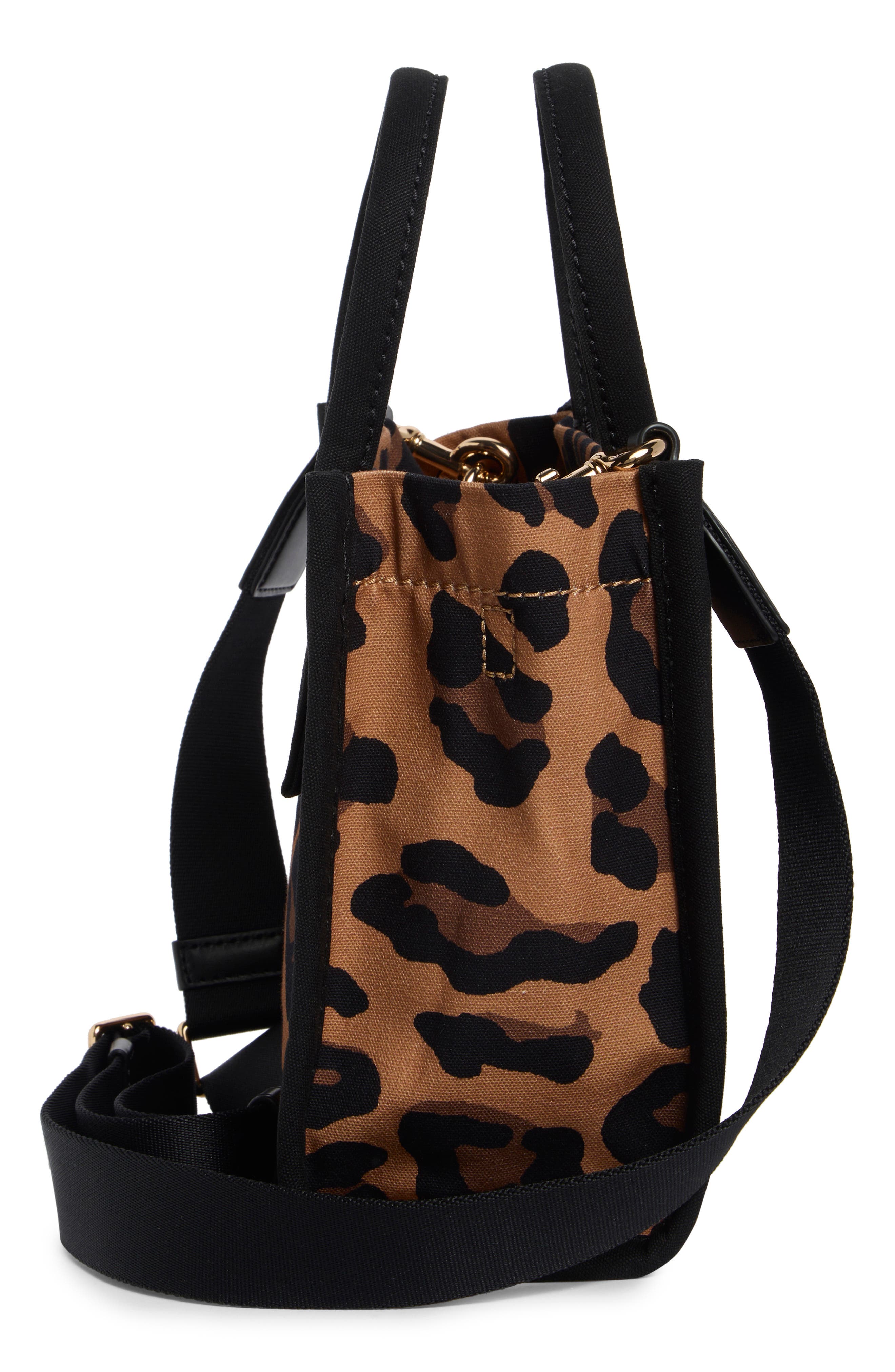 The Leopard Print Canvas Tote, Alternate, color, LEOPARD MULTI