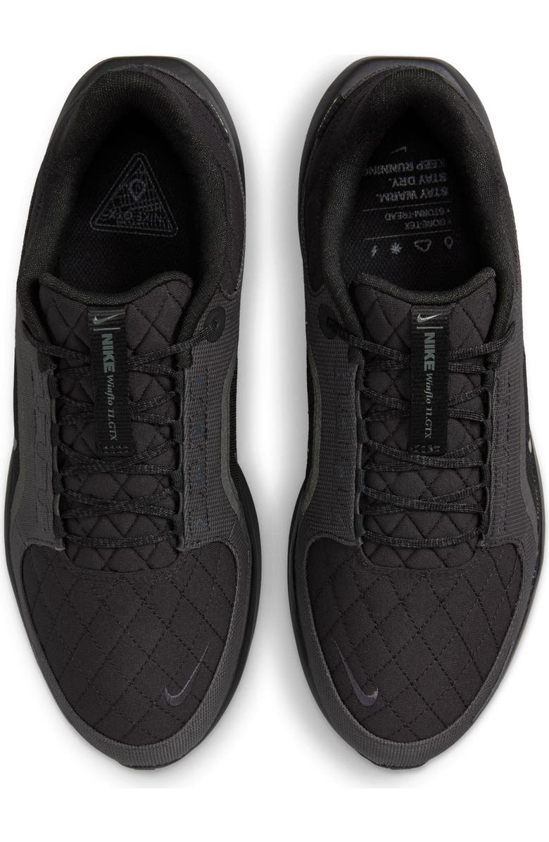 Nike Air Winflo 11 GTX Running Shoe, Alternate, color, 001 Black/Black