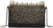 Christian Louboutin Paloma Spike Leather Crossbody Clutch