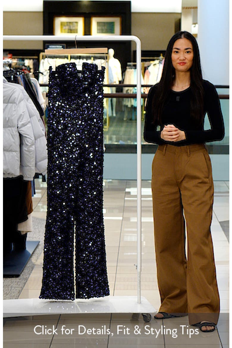 Fernanda Sequin Strapless Jumpsuit video