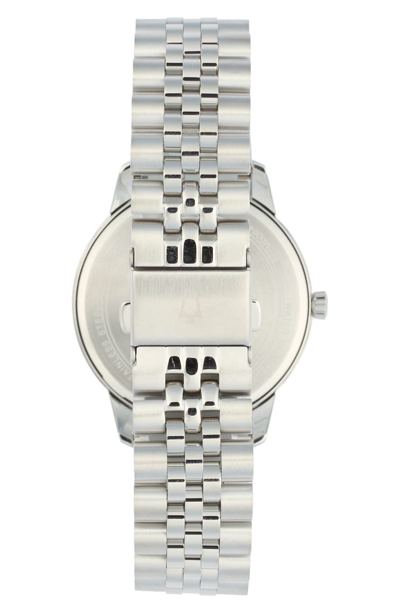 BULOVA Diamond Bracelet Watch, 41mm, Alternate, color, Silver/ Black