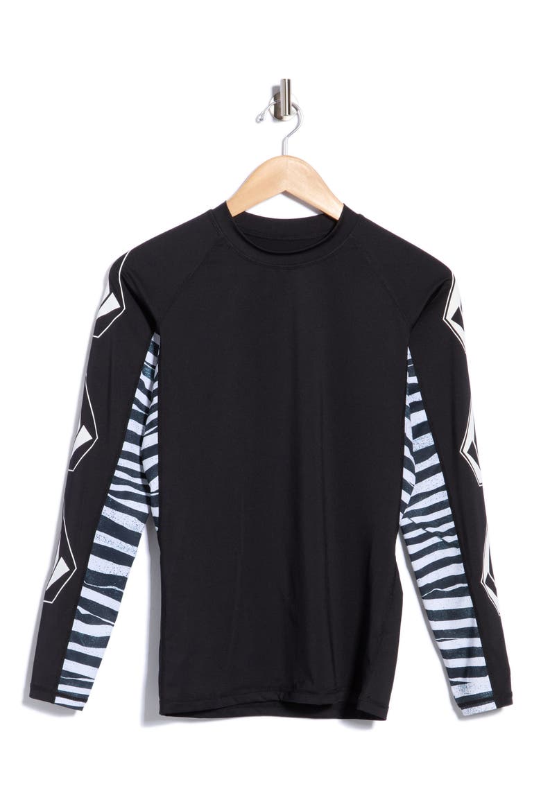 Surf Vitals Robinson Long Sleeve Top, Main, color, BLACK