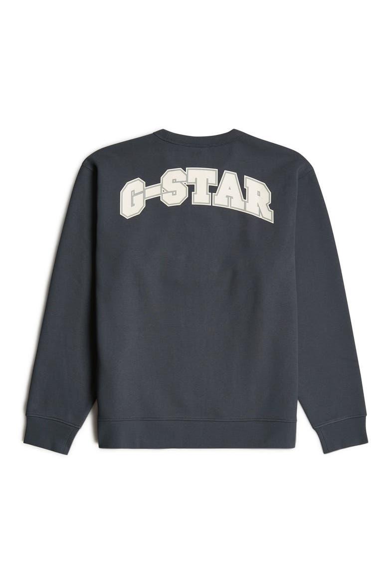 Running Dog Crewneck Sweatshirt, Alternate, color, INDIA INK
