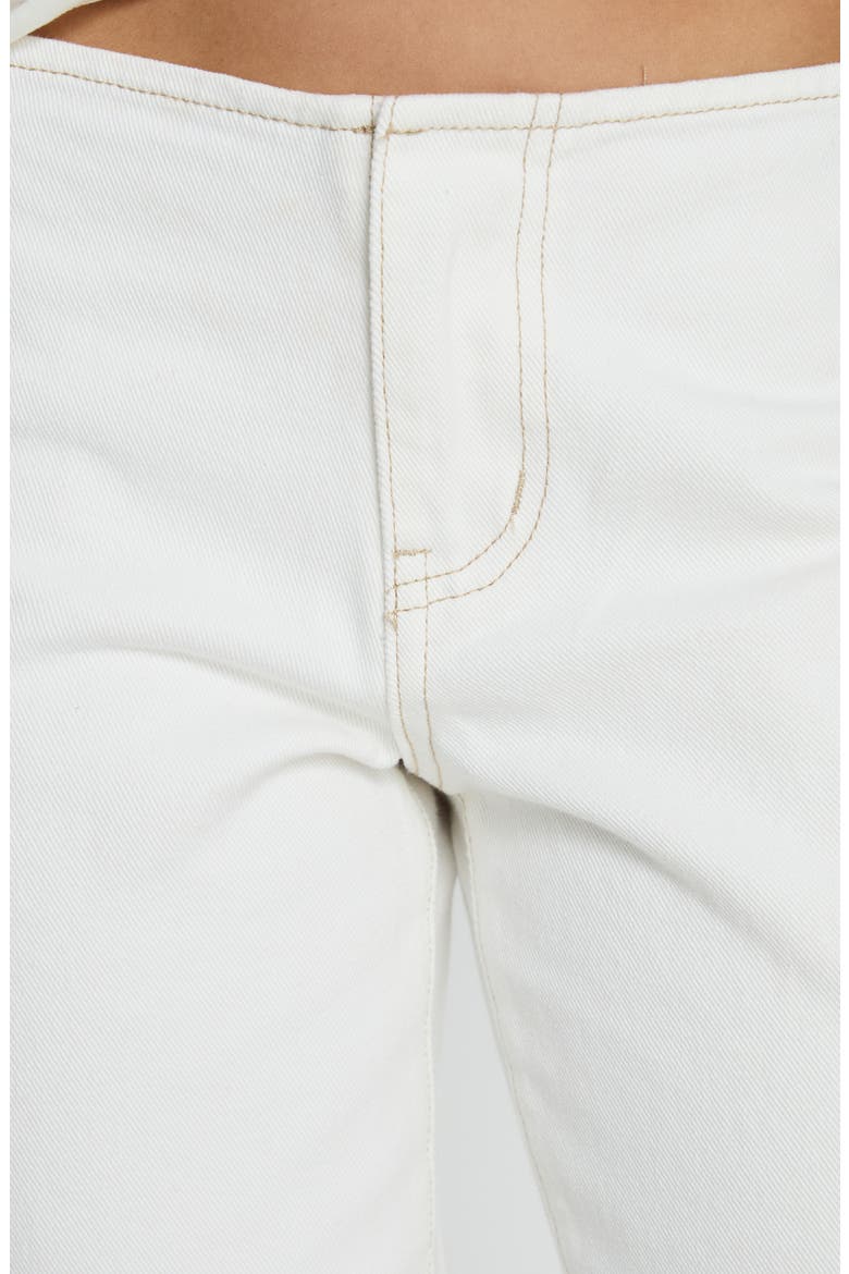 Buenos No Waist Low Rise Straight Leg Jeans, Alternate, color, WHITE