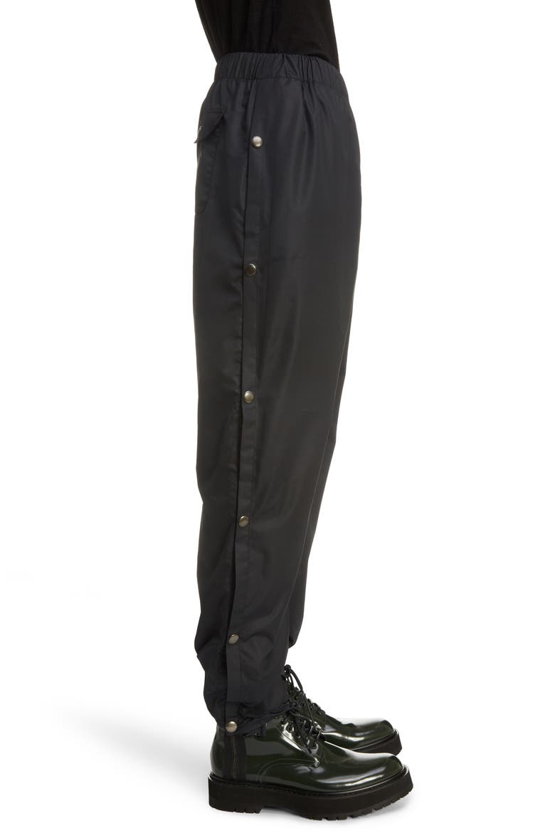 Snap Seam Logo Jogger Pants, Alternate, color, BLACK