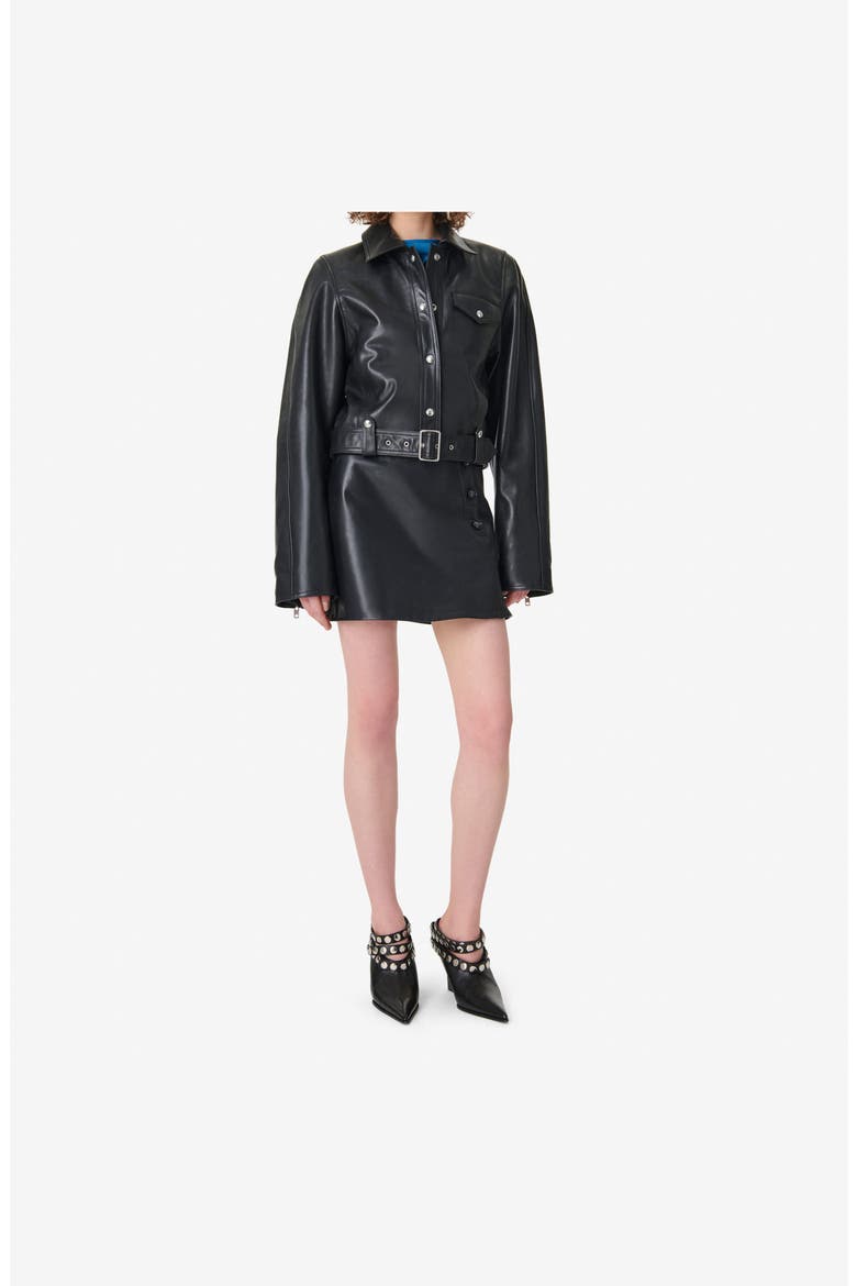 The Rebelle Mini Skirt, Main, color, Black